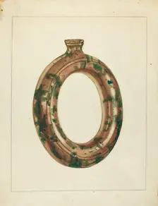 Ring Bottle, c. 1940. Creator: Jessica Price