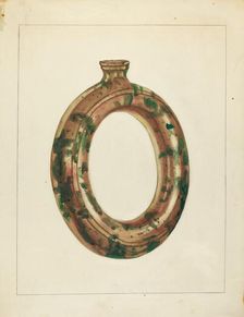 Ring Bottle, c. 1940. Creator: Jessica Price