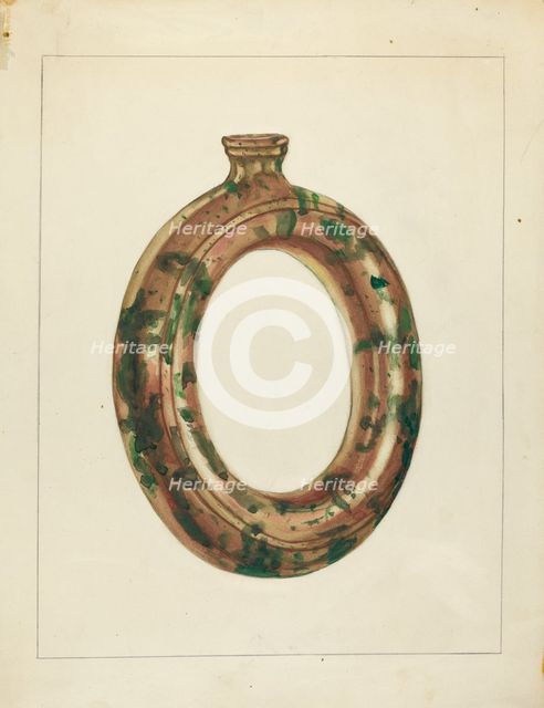 Ring Bottle, c. 1940. Creator: Jessica Price.