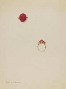 Ring, c. 1938. Creator: John H. Tercuzzi