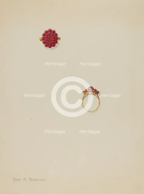 Ring, c. 1938. Creator: John H. Tercuzzi.