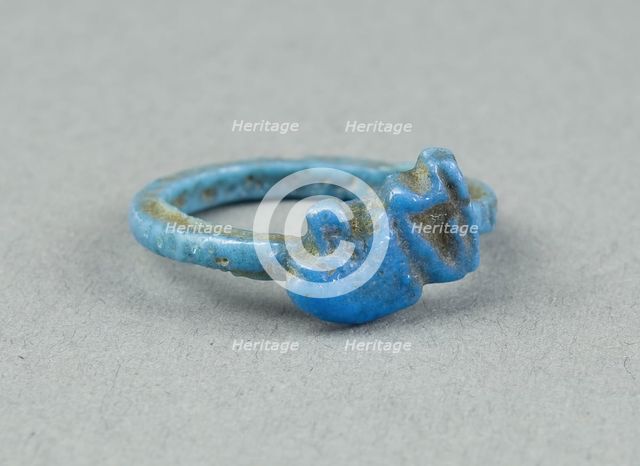 Ring: Figure of Seated Baboon (Thoth), Egypt, New Kingdom, Dynasty 18 (about 1390 BCE). Creator: Unknown.