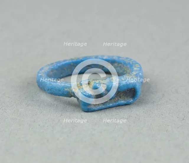 Ring: Figure of Serpent Uto (?), Egypt, New Kingdom, Dynasty 18 (about 1390 BCE). Creator: Unknown.