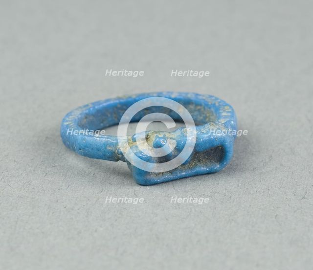 Ring: Figure of Serpent Uto (?), Egypt, New Kingdom, Dynasty 18 (about 1390 BCE). Creator: Unknown.