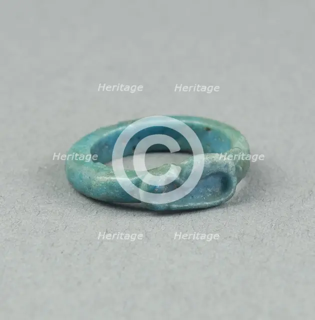 Ring: Figure of Serpent Uto (?), Egypt, New Kingdom, Dynasty 18 (about 1390 BCE). Creator: Unknown.