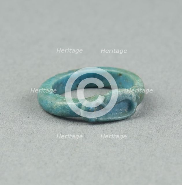Ring: Figure of Serpent Uto (?), Egypt, New Kingdom, Dynasty 18 (about 1390 BCE). Creator: Unknown.