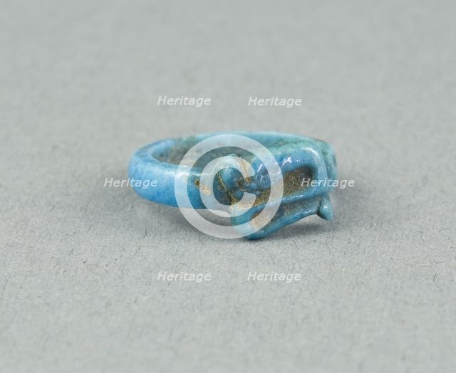 Ring: Figure of Serpent Uto (?), Egypt, New Kingdom, Dynasty 18 (about 1390 BCE). Creator: Unknown.