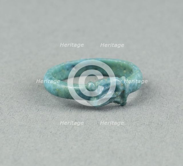 Ring: Figure of Serpent Uto (?), Egypt, New Kingdom, Dynasty 18 (about 1390 BCE). Creator: Unknown.