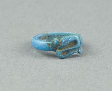 Ring: Figure of Serpent Uto (?), Egypt, New Kingdom, Dynasty 18 (about 1390 BCE). Creator: Unknown