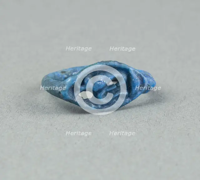 Ring: Figure of Serpent Uto (?) Wearing Crown of Lower Egypt, Egypt, New Kingdom, Dynasty 18... Creator: Unknown.