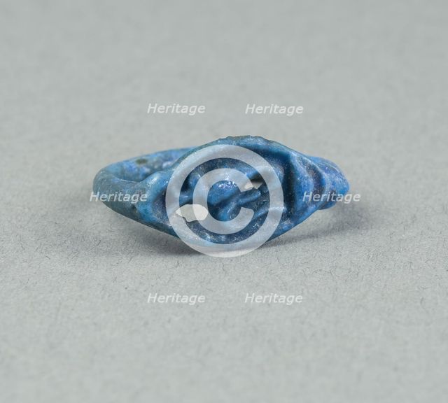 Ring: Figure of Serpent Uto (?) Wearing Crown of Lower Egypt, Egypt, New Kingdom, Dynasty 18... Creator: Unknown.