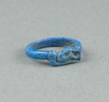 Ring: Figure of Tawaret (Thoeris), Egypt, New Kingdom, Dynasty 18 (about 1390 BCE). Creator: Unknown