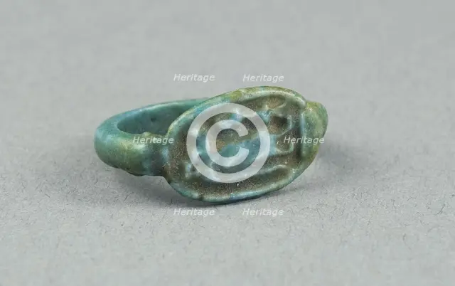 Ring: Figure of Tawaret (Thoeris), with sa (protection) sign, Egypt, New Kingdom, Dynasty 18... Creator: Unknown.