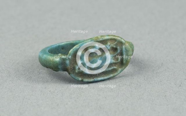 Ring: Figure of Tawaret (Thoeris), with sa (protection) sign, Egypt, New Kingdom, Dynasty 18... Creator: Unknown.