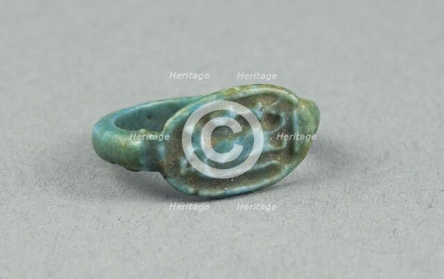 Ring: Figure of Tawaret (Thoeris), with sa (protection) sign, Egypt, New Kingdom, Dynasty 18... Creator: Unknown.