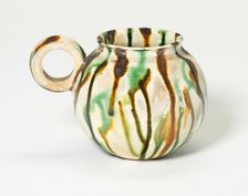 Ring-Handled Cup with lid with finial, Tang dynasty (618-906). Creator: Unknown