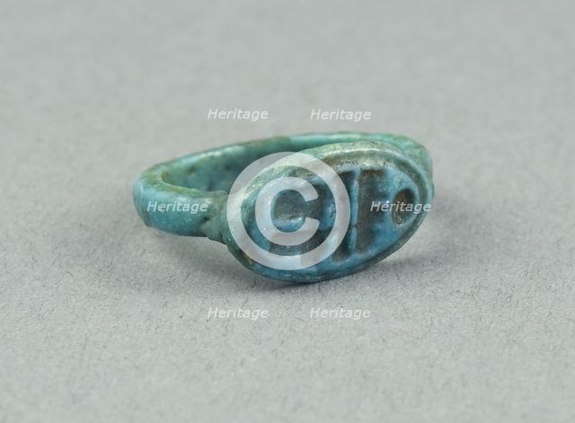 Ring: Menphetyre (Ramesses I), Egypt, New Kingdom, Dynasty 19, reign of Ramesses I (abt 1295-1186... Creator: Unknown.
