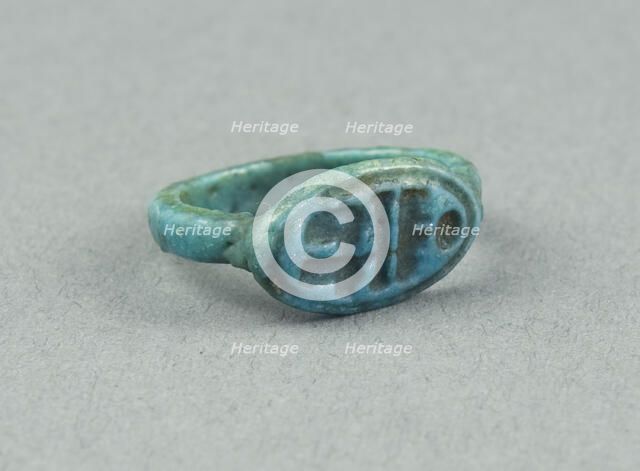 Ring: Menphetyre (Ramesses I), Egypt, New Kingdom, Dynasty 19, reign of Ramesses I (abt 1295-1186... Creator: Unknown.