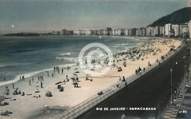 'Rio de Janeiro - Copacabana', c1950s.  Creator: Unknown.