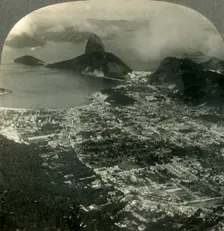 Rio de Janeiro, the Metropolis of Brazil, S.E. toward Sugarloaf Mountain and the Bay c1930s. Creator: Unknown