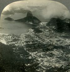 Rio de Janeiro, the Metropolis of Brazil, S.E. toward Sugarloaf Mountain and the Bay c1930s. Creator: Unknown