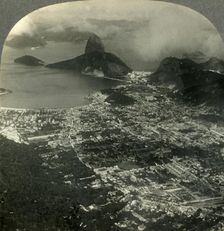 Rio de Janeiro, the Metropolis of Brazil, S.E. toward Sugarloaf Mountain and the Bay c1930s. Creator: Unknown