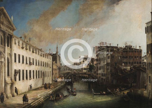 Rio dei Mendicanti, c1723-1724. Creator: Canaletto.