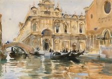 Rio dei Mendicanti, Venice, probably 1903-1906. Creator: John Singer Sargent