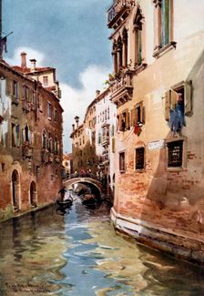 Rio del Olio Venice, Italy, 1907 (1908-1909).Artist: William Alister Macdonald