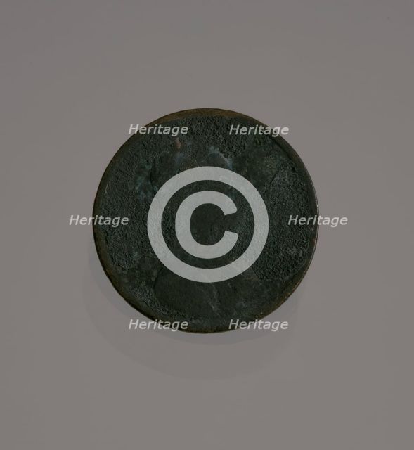Riot penny charred during the 1921 Tulsa Race Massacre, 1909-1921. Creator: United States Mint.
