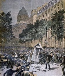 Rioting in Paris, 1893