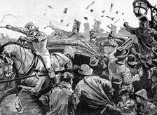 Riots in Montreal, Canada, 1849, (1900)