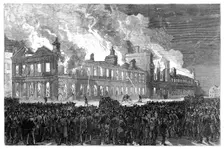 Riots in Montreal, Canada, 1849, (1900)