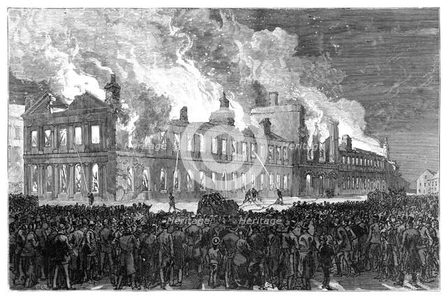 Riots in Montreal, Canada, 1849, (1900). Artist: Unknown