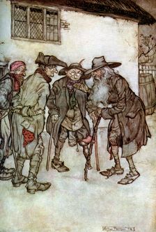 Rip Van Winkle 1923.Artist: Arthur Rackham