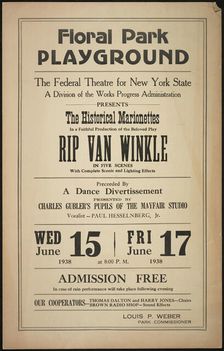Rip Van Winkle, Floral Park, NY, 1938. Creator: Unknown