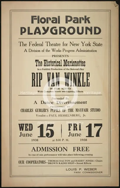 Rip Van Winkle, Floral Park, NY, 1938. Creator: Unknown.