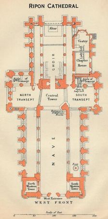 Ripon Cathedral c20th Century. Artist: John Bartholomew