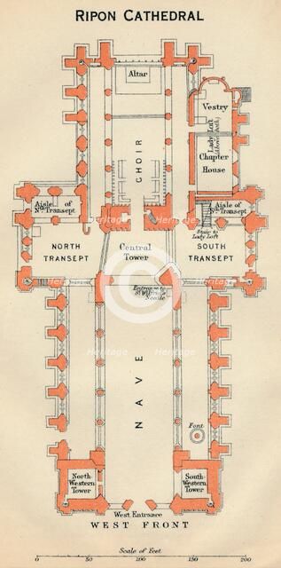 'Ripon Cathedral', c20th Century. Artist: John Bartholomew.