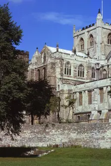 Ripon Cathedral from South East, Ripon, Yorkshire, 20th century. Artist: CM Dixon