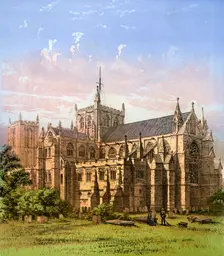 Ripon Cathedral, Yorkshire, c1870. Artist: Hanhart