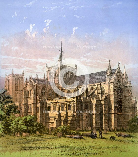 Ripon Cathedral, Yorkshire, c1870. Artist: Hanhart
