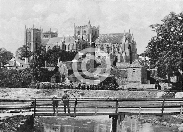 'Ripon Minster', c1896. Artist: C Watson.