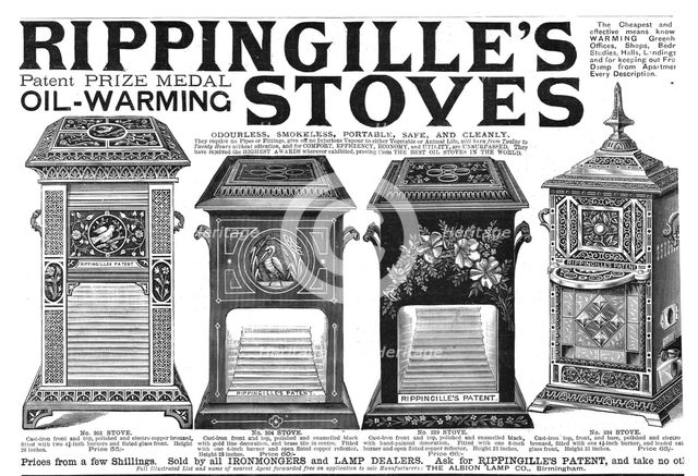''Rippingille's Stoves', 1890. Creator: Unknown.