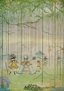 Riquet with the Tuft. From Charles Perrault's Fairy Tales. Water-Colour Drawing 1923. Artist: Harry Clarke