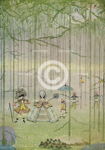 'Riquet with the Tuft. From Charles Perrault's Fairy Tales. Water-Colour Drawing', 1923. Artist: Harry Clarke.
