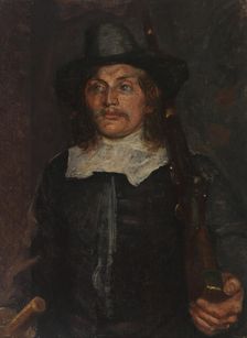 Rise of the students, partial draft, 1888. Creator: Kristian Zahrtmann