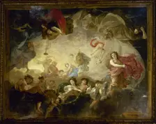 Rising of Dawn, also known as Apollo and the Hours, between 1652 and 1655. Creator: Charles le Brun