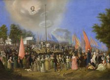 Rising of the Kosciuszko Mound, 1838. Creator: Jan Nepomucen Bizanski