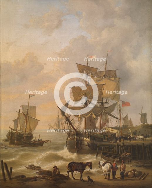 Rising Tide, 1839. Creator: Louis Verboeckhoven.